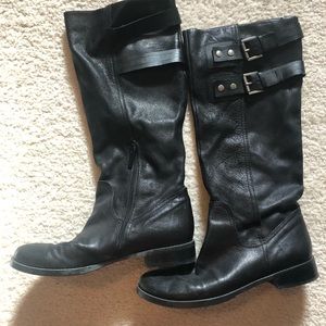 Leather boots